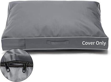 Review Dog Bed Cover, 36Lx27Wx4H Inch Waterproof Dog Bed Cover with Zip and Carry Handle, Removable Washable Replacement Dog Bed Cover Cover Cover, Grey (Bed Cover Only) Review Dog Bed Cover, 36Lx27Wx4H Inch Waterproof Dog Bed Cover with Zip and Carry Handle, Removable Washable Replacement Dog Bed Cover Cover Cover, Grey (Bed Cover Only)