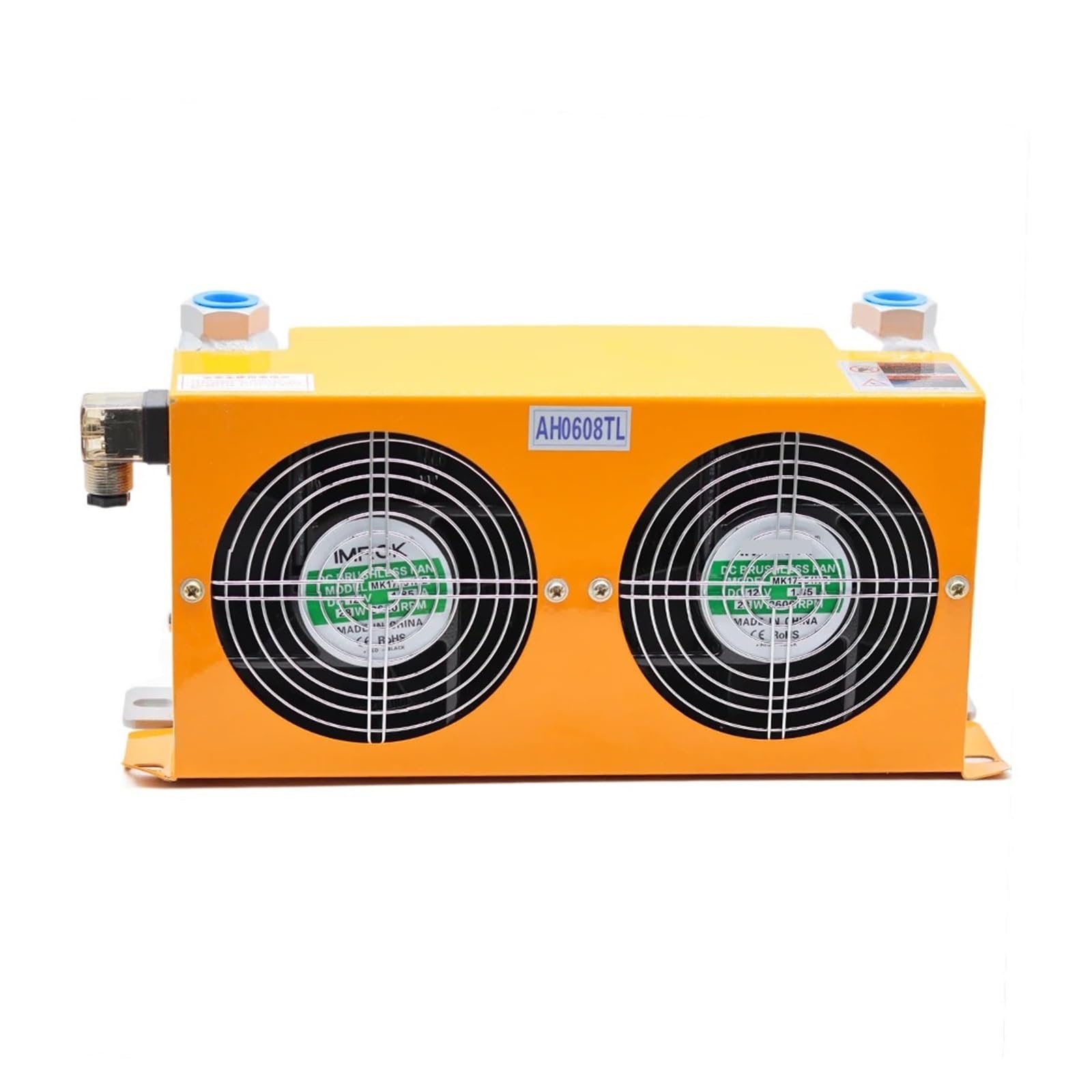 Enfriador de aceite hidráulico doble de las fans 60L/MIN AH0608TL-CA for el cambiador de calor industrial del aire de la máquina del CNC Uso versátil(AC110)