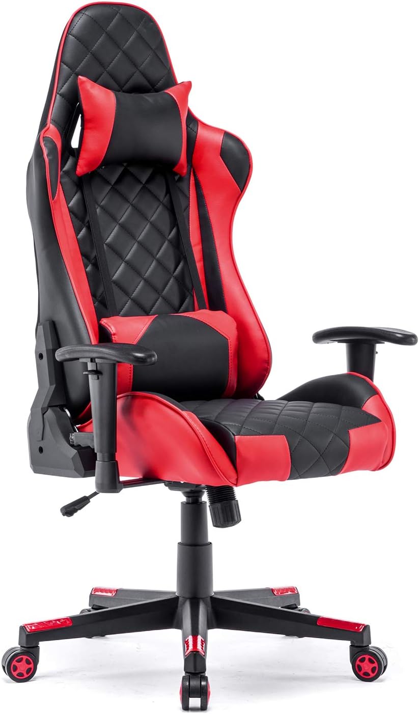 Gaming Chair Racing Office Chair High Back Computer Desk Chair Pu Leather Chair Executive And Ergonomic Swivel Chair With Headrest And Lumbar Support Red Amazonca Home Gaming Chair Racing Office Chair High Back Computer Desk Chair Pu Leather Chair Executive And Ergonomic Swivel Chair With Headrest And Lumbar Support Red Amazonca Home