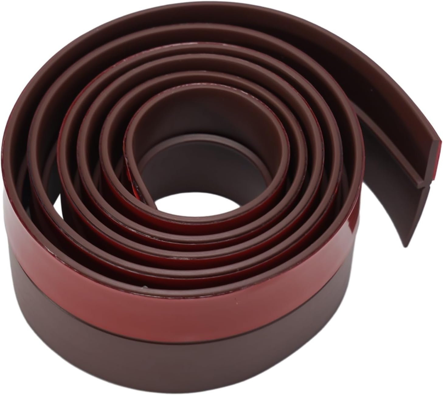 PVC Door Bottom Seal Strip 1M Draft Stopper White(Brown)