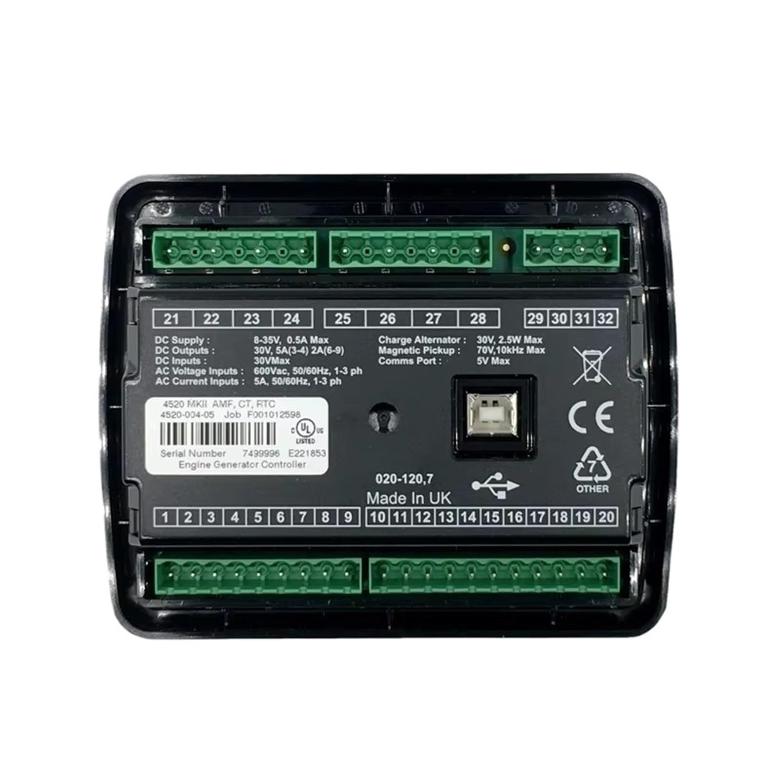 DSE4520 MKII kontroler do generatora diesla, 1 sztuka moduł automatycznego sterowania awarią sieci generator panelu części