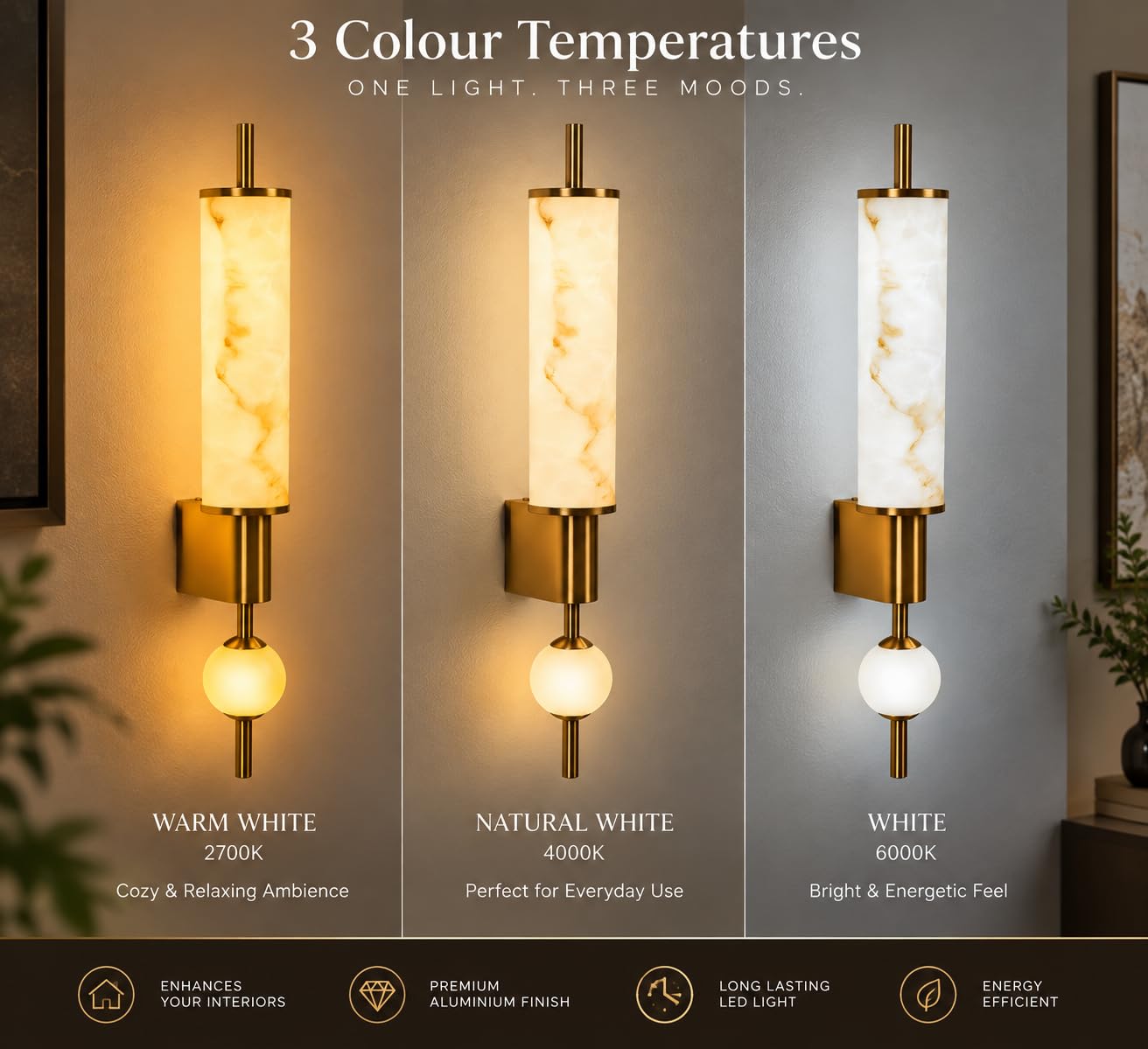 FILLISKA LED Wall Light - Colour Changing -3