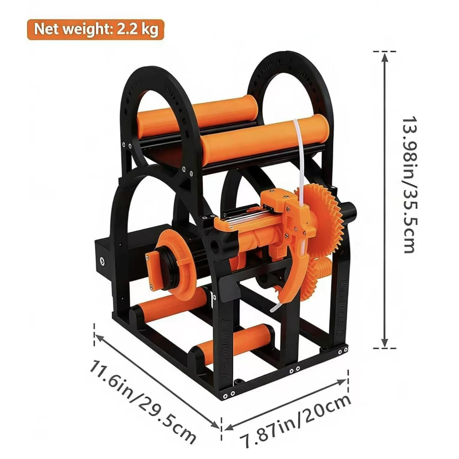 COYEUX Przerywacz filamentu do drukarki 3D, ręcznie obsługiwany elektryczny zwijacz materiałów eksploatacyjnych, z równomierną prowadnicą drutu, zdejmowana konstrukcja modułowa, dla entuzjastów druku