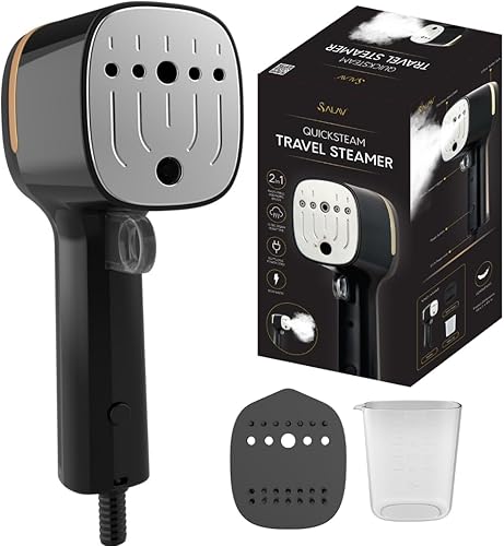 SALAV Quicksteam - Vaporizador portátil de mano para ropa, 10 segundos de tiempo de calentamiento rápido, elimina arrugas en ropa y telas, sin goteo