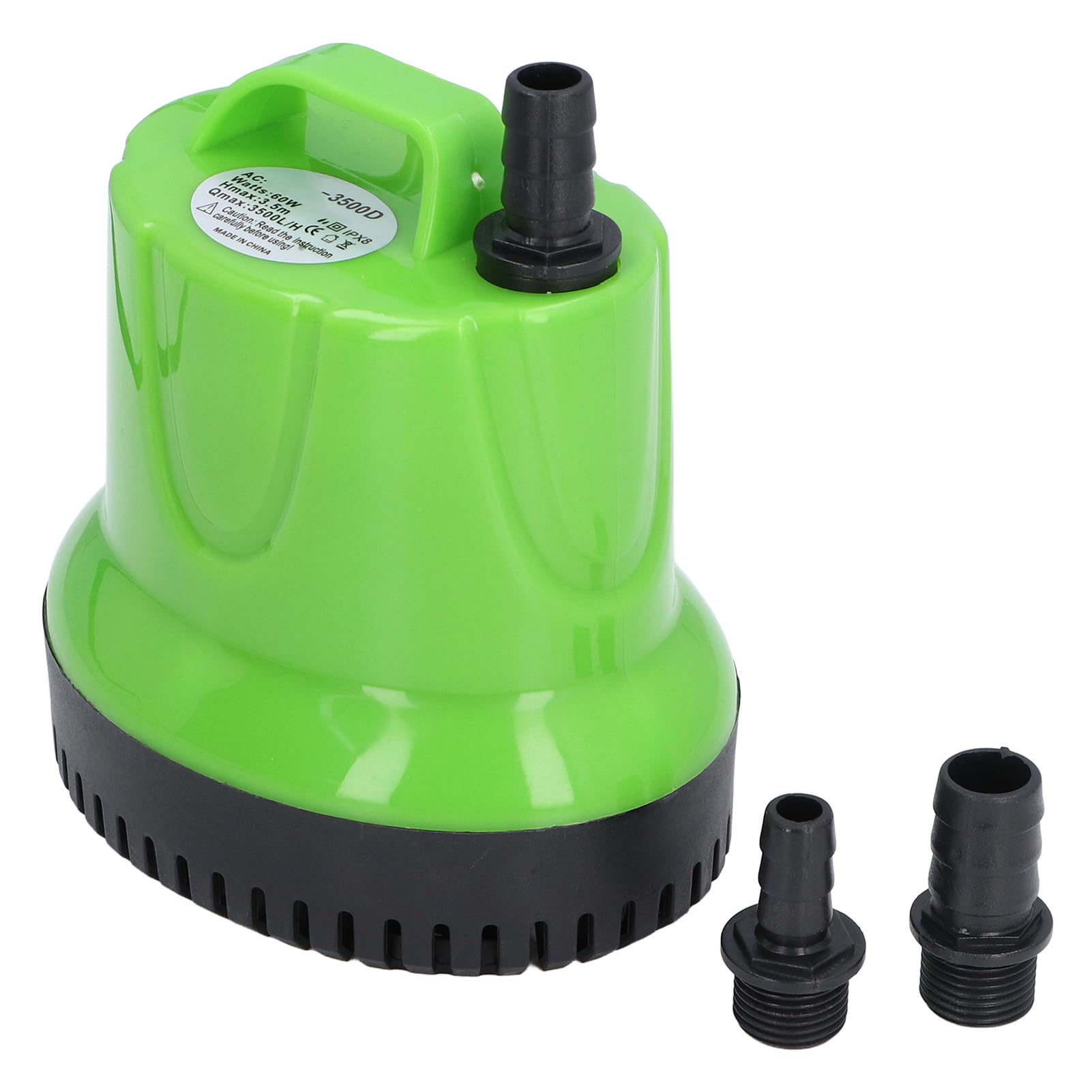 Bomba de Agua Sumergible para Drenaje de Piscina, Bomba de Agua Sumergible de Succión de 360 ​​grados, Elevación Ultra Silenciosa, 60 W, 11,5 Pies para Acuario (Enchufe UE
