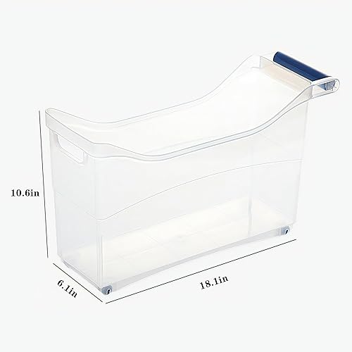 Miniatura 2 de Paquete de 4 organizadores enrollables para debajo del fregadero y contenedores de almacenamiento con ruedas, grandes cajones organizadores de