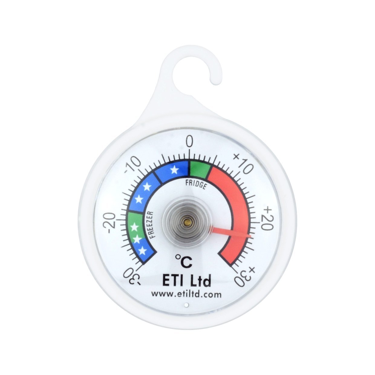 ETI Fridge Or Freezer Thermometer 52 mm Dial, Colour Coded Zones. Ideal