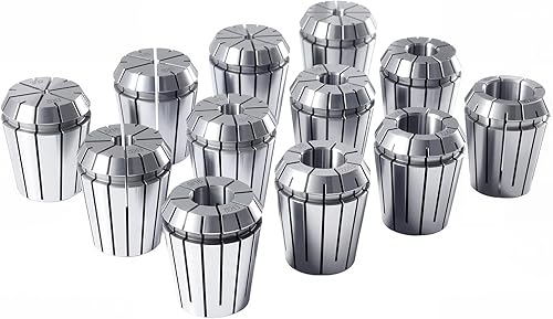 Miniatura 14 de Accusize Industrial Tools R8 Shank Plus 8 Pcs Sistema de Collet Er16, 3/32" - 3/8", 1 Llave en una Caja Ajustada, 0223-0944