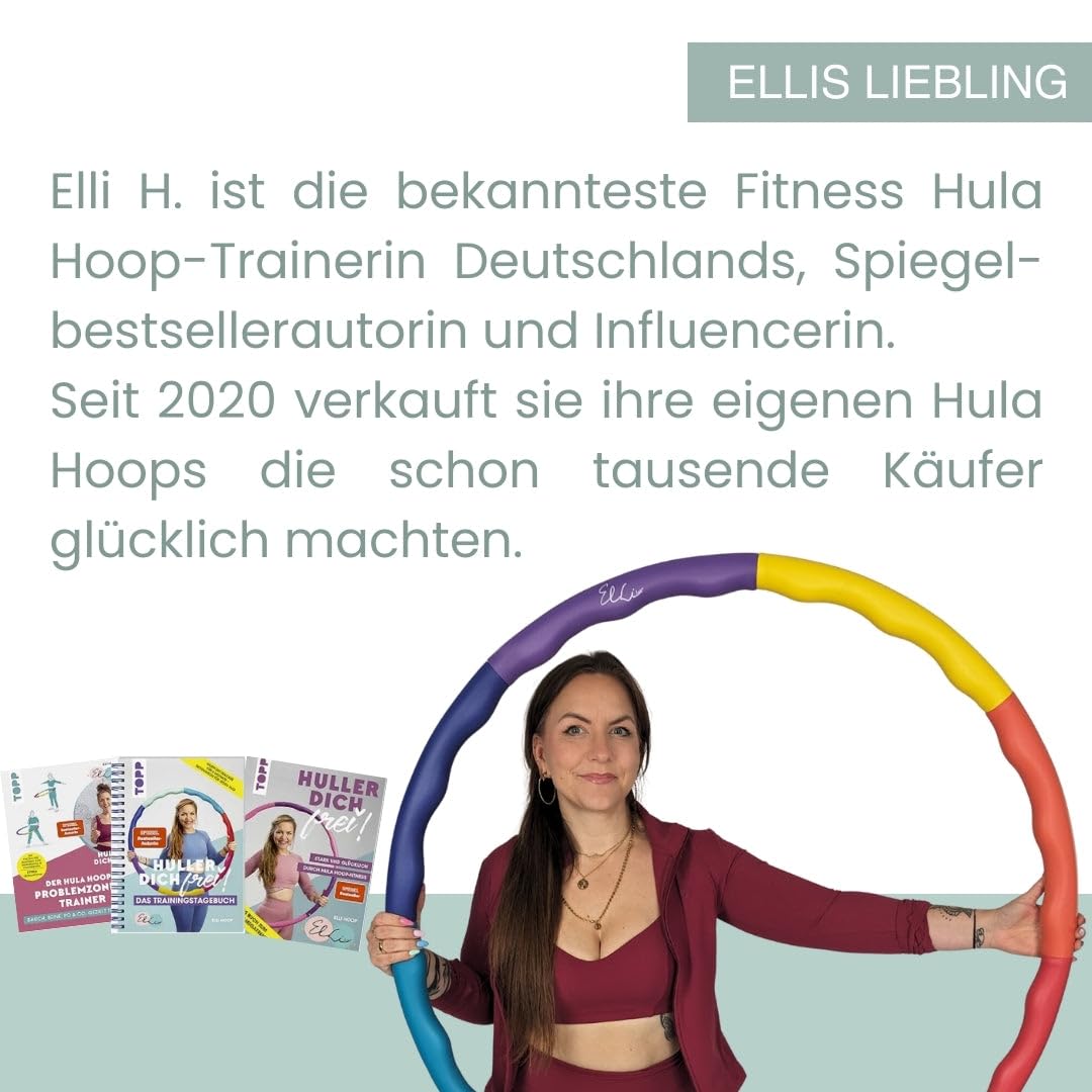 L - DAS ORIGINAL - Hula Hoop Reifen, Gymnastikreifen zum Abnehmen, Fitness für Fortgeschrittene [2,2 kg]