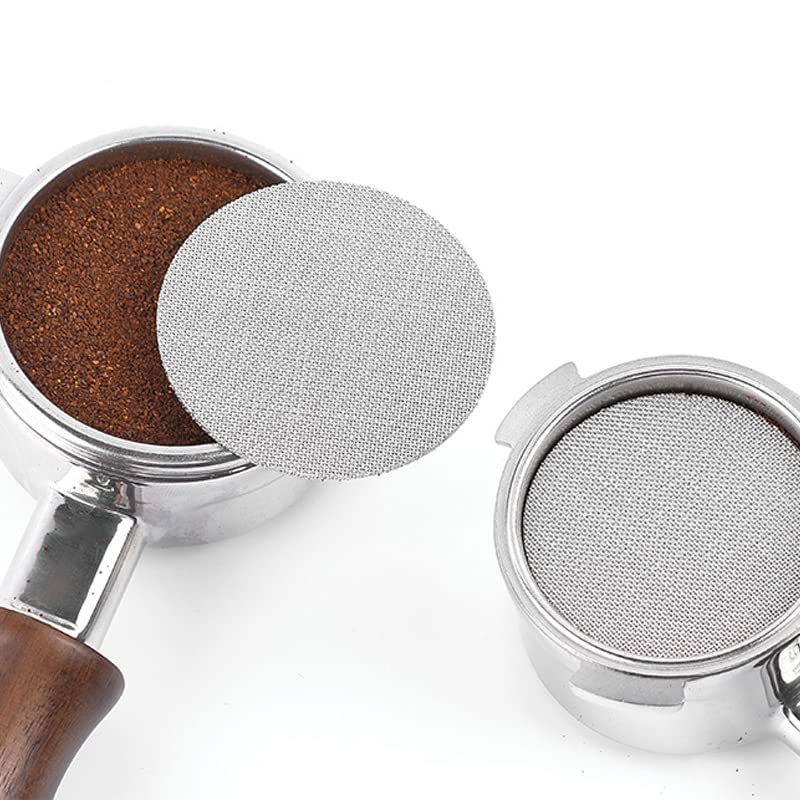 Generic Coffee Filter Screen Stainless Portafilter Puck Screen Reusable Filter Mesh Screen Compatible with Espresso Coffee Machine 51/53.5/58.5 MM