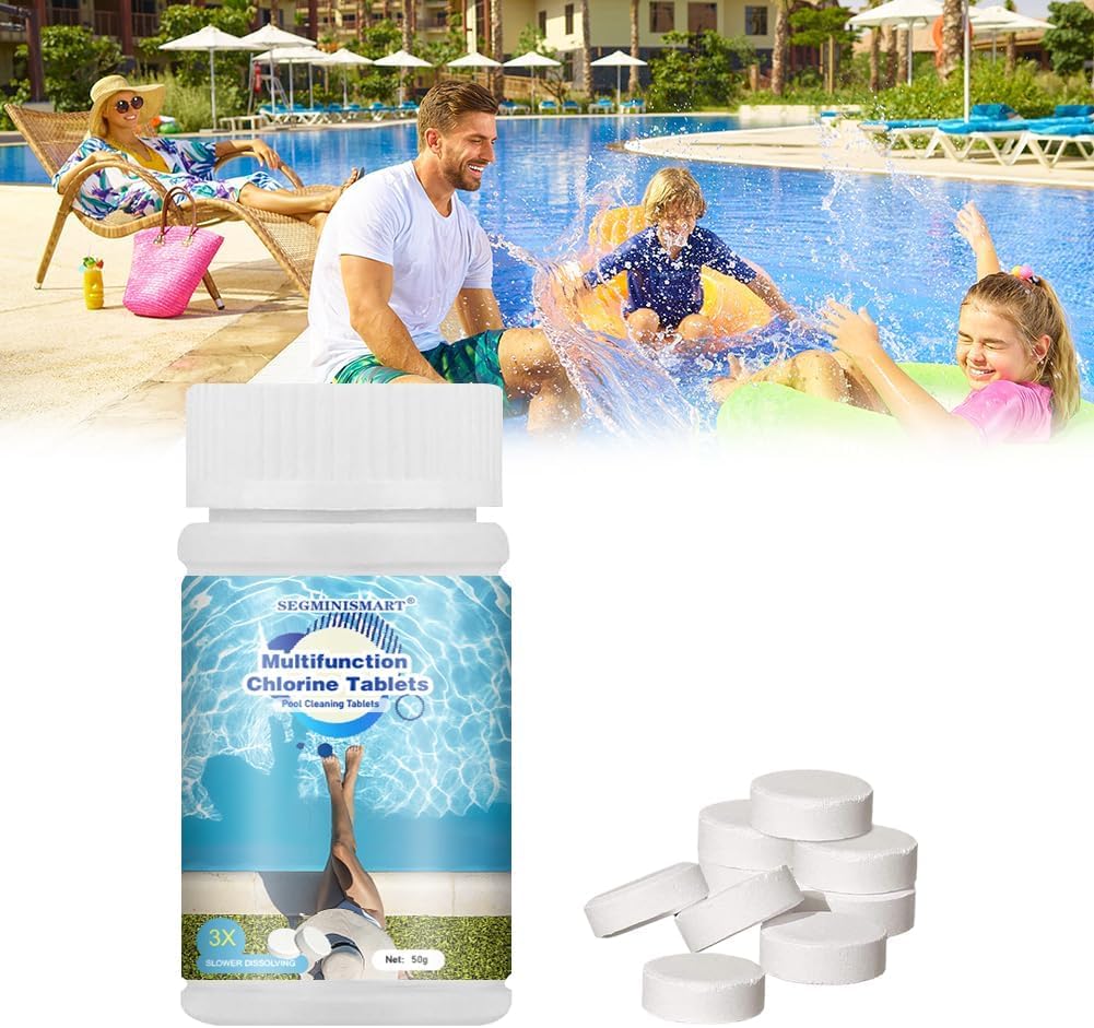 Chlorine Tablets for Swimming Pool,Chlorine Tablets for Hot Tubs, Spa,50g