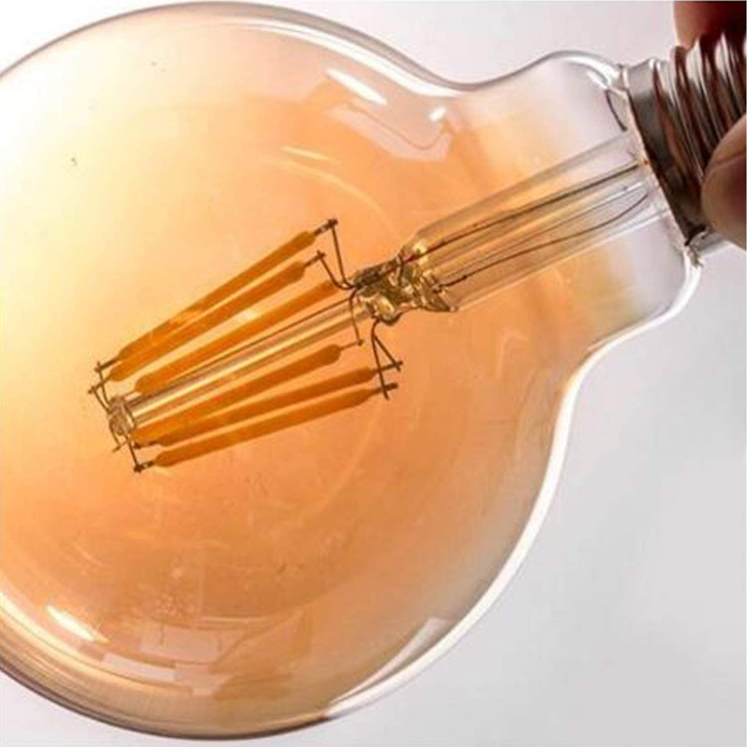 Retro -LED -Filament -Vintage -Glühbirne 8W LED Edison Glühbirne E27 Dimmbare Lichtschraube Glas Innenbeleuchtung Lampe kreative Glühbirnen Art G125.