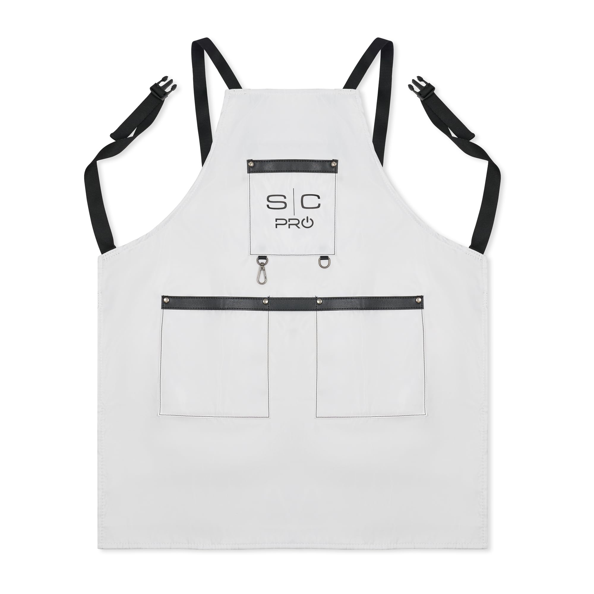 StyleCraft Grembiule da barbiere professionale, resistente, impermeabile, con tracolla posteriore incrociata e tasche