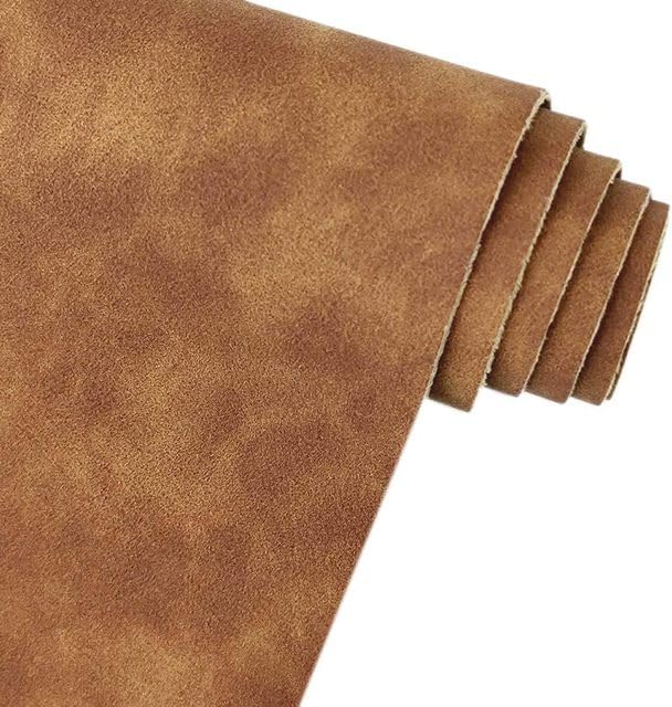 DIRKES Tela de Serraje Suave 30x135cm Polipiel sintética esmerilada para Costura de Ropa y Calzado