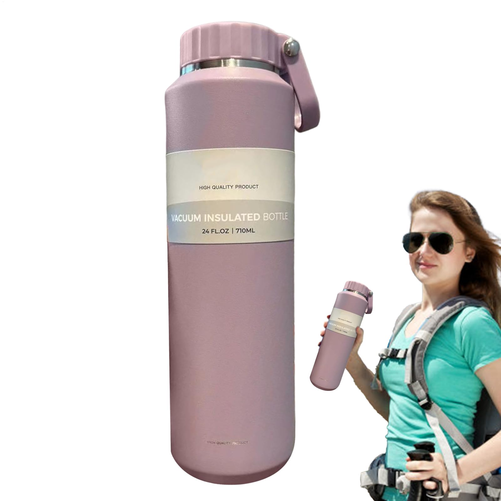 Termo aislado de 700 ml para mantener tus bebidas frías en tus rutas de senderismo y gimnasio