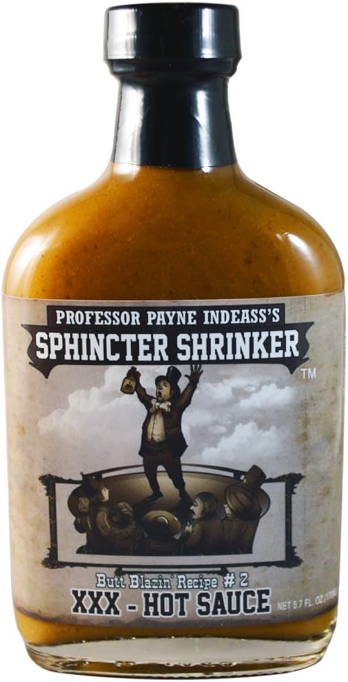 Professor Payne Indeass Sphincter Shrinker XXX Hot Sauce, 5.7 fl oz