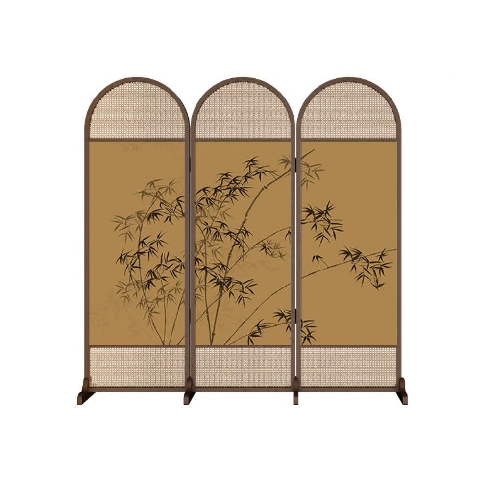 Privacy Screen Creative Retro Screen Partition Decoration Living Room Porch Zen Tea Entrance Movable Room Divider