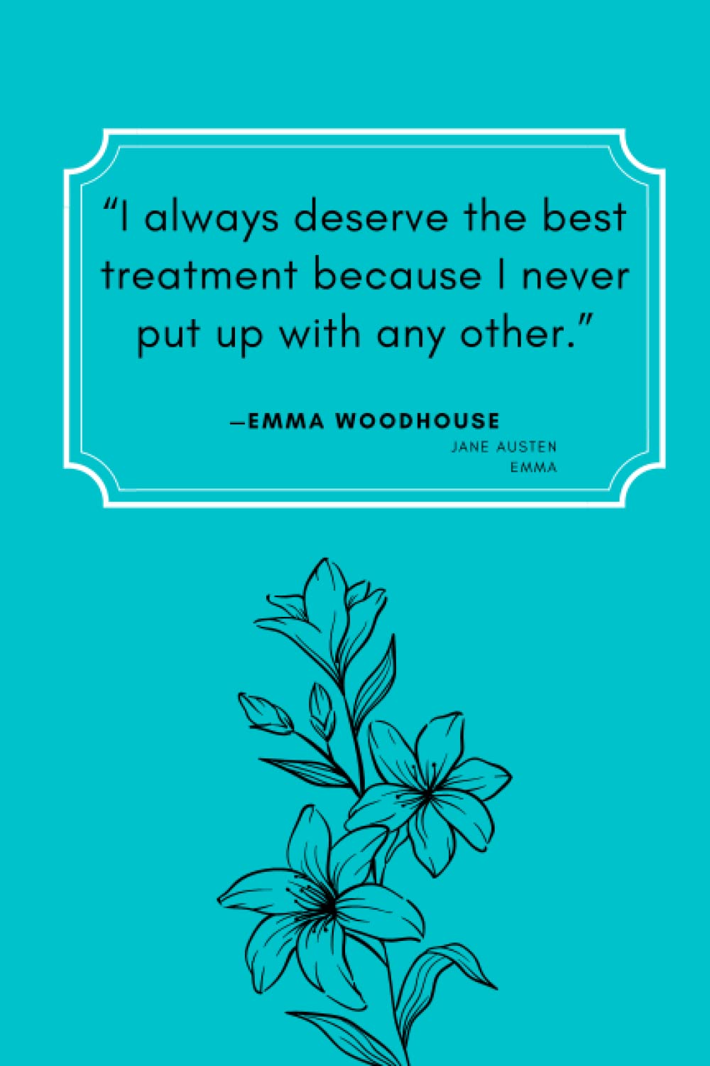 Amazon.co.jp: Notebook: Jane Austen's Emma Quote : fleur