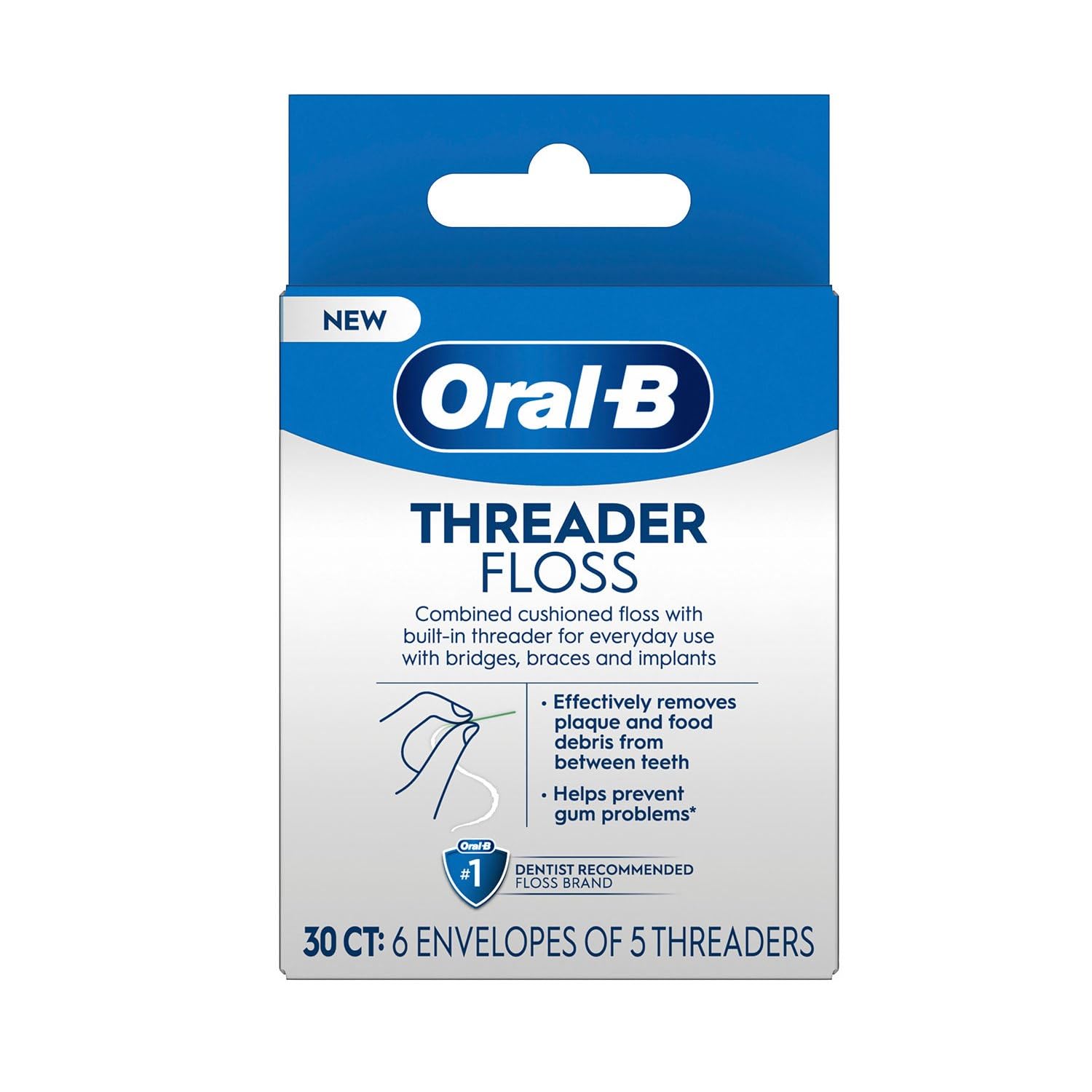 Glide Threader Floss 30 Single-Use Packets each Value Pack of 10