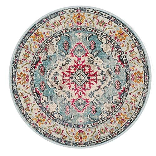 Icole Tapis rond en coton tissé à la main Cover