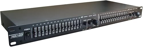 American Audio XEQ-152B Equalizer  Kanal 2 3 octave bandiger  Band Equalizer  Klinke  XLR und Cinch 