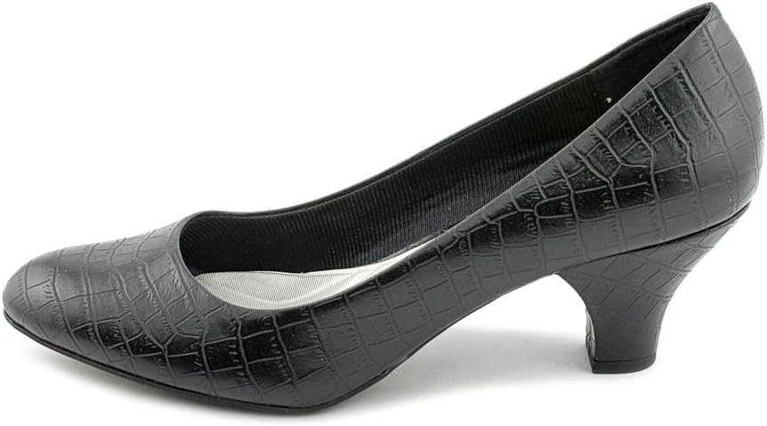 Easy Street Women's Fabulous Pump,Black Croco,9.5 M US - Image 4