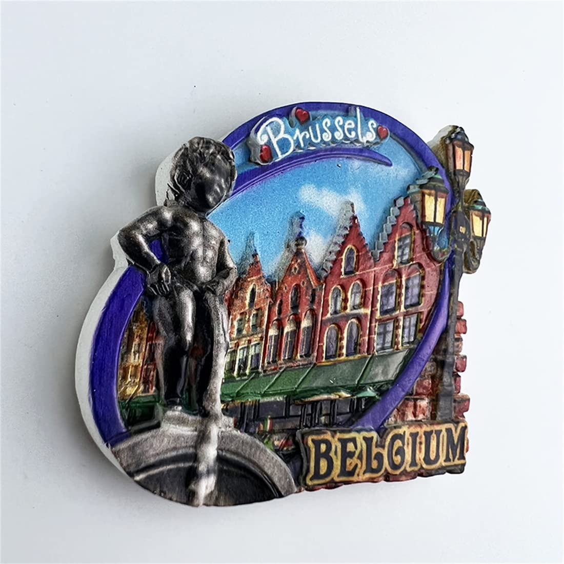Wedare Magnete Da Frigorifero 3D Bruxelles, Belgio, Souvenir Di Viaggio Artigianale In Resina, Decorazione Casa