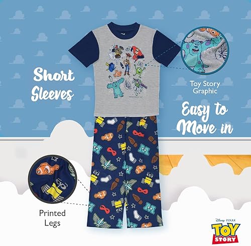 Miniatura 3 de Disney Pixar Lightyear Toys Story 4 - Conjunto de pijama de ajuste holgado de 3 piezas, suave y lindo para niños