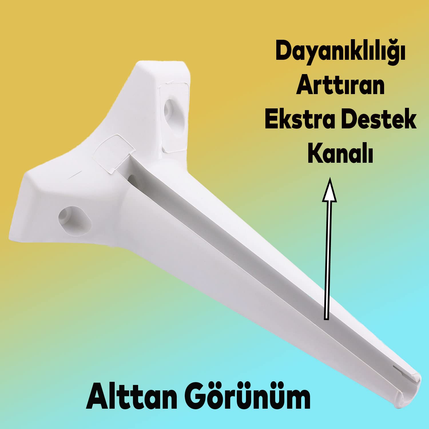 Badem10 Aspen 4 ADET Lüks Mobilya Kanepe Sehpa TV Ünitesi Koltuk Ayağı 24 cm Beyaz Baza Ayak