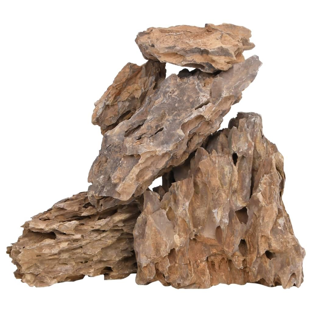 vidaXL Dragon Stones, Natural Rock for Unique Aquascapes in Any Freshwater Aquarium, Dragon Rock for Decor, Aquarium Stone, 25 kg Mixed Colour