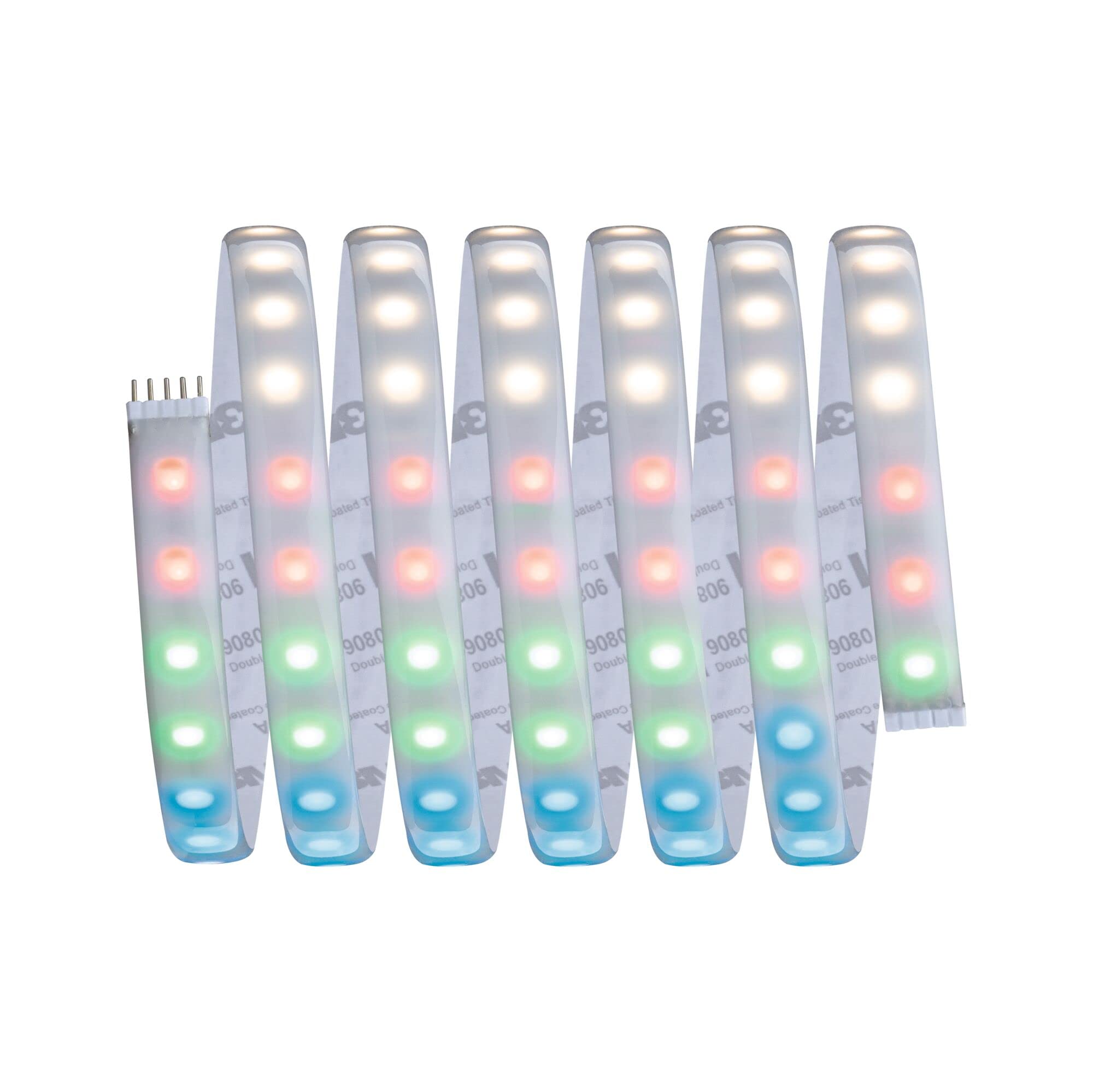 Paulmann 70530 MaxLED 1000 LED Strip RGBW Einzelstripe IP44 28W 1000lm/m dimmbar 2,5m Silber Kunststoff 72LEDs/m