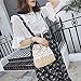 Straw Crossbody Bag, Women Beach Shoulder Summer Top Handle Crossbody Round Purse Ladies Woven Fashion Crochet (White)