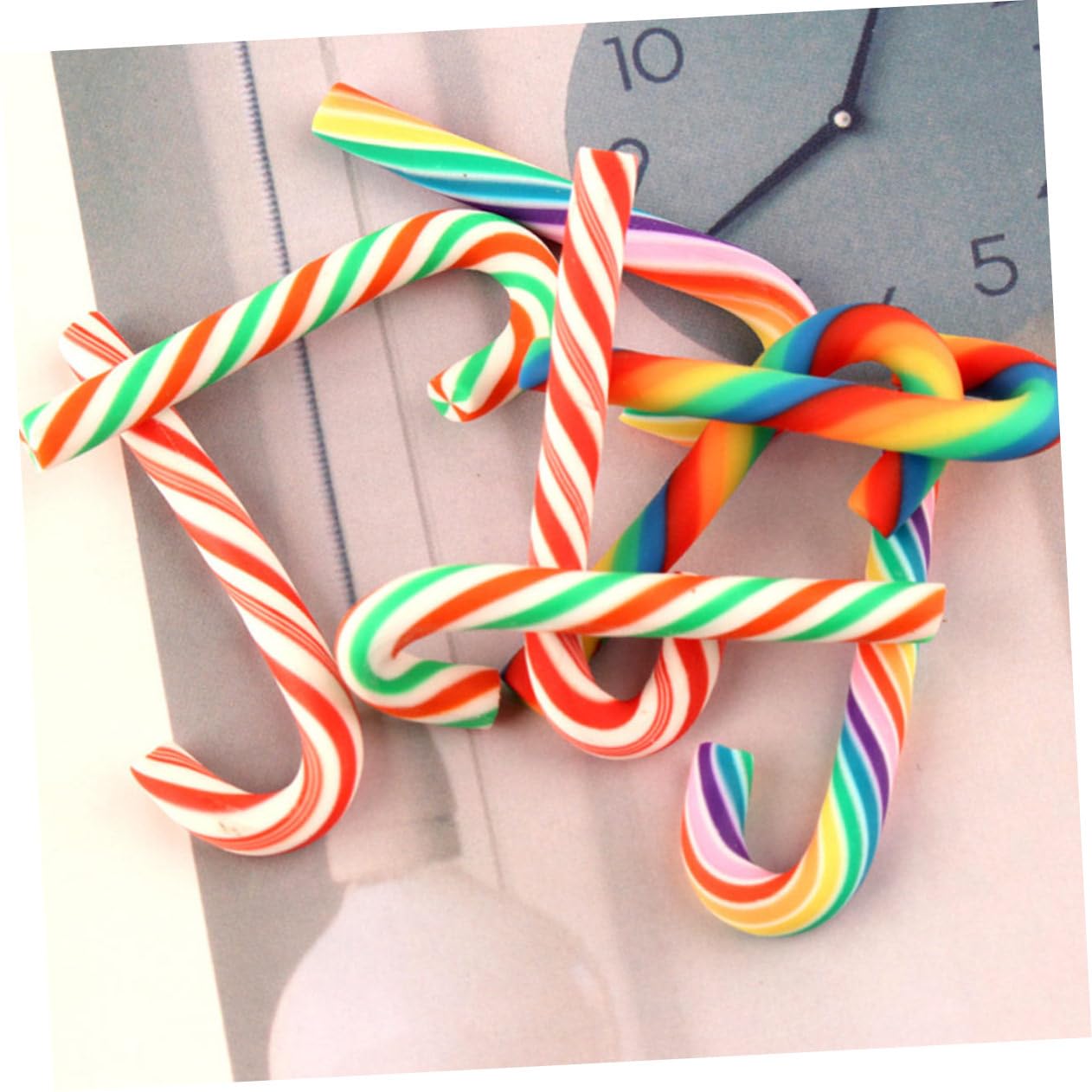 Amazon｜PRETYZOOM 90 個 クリスマスの杖の飾り キャンディケイン ミニ  