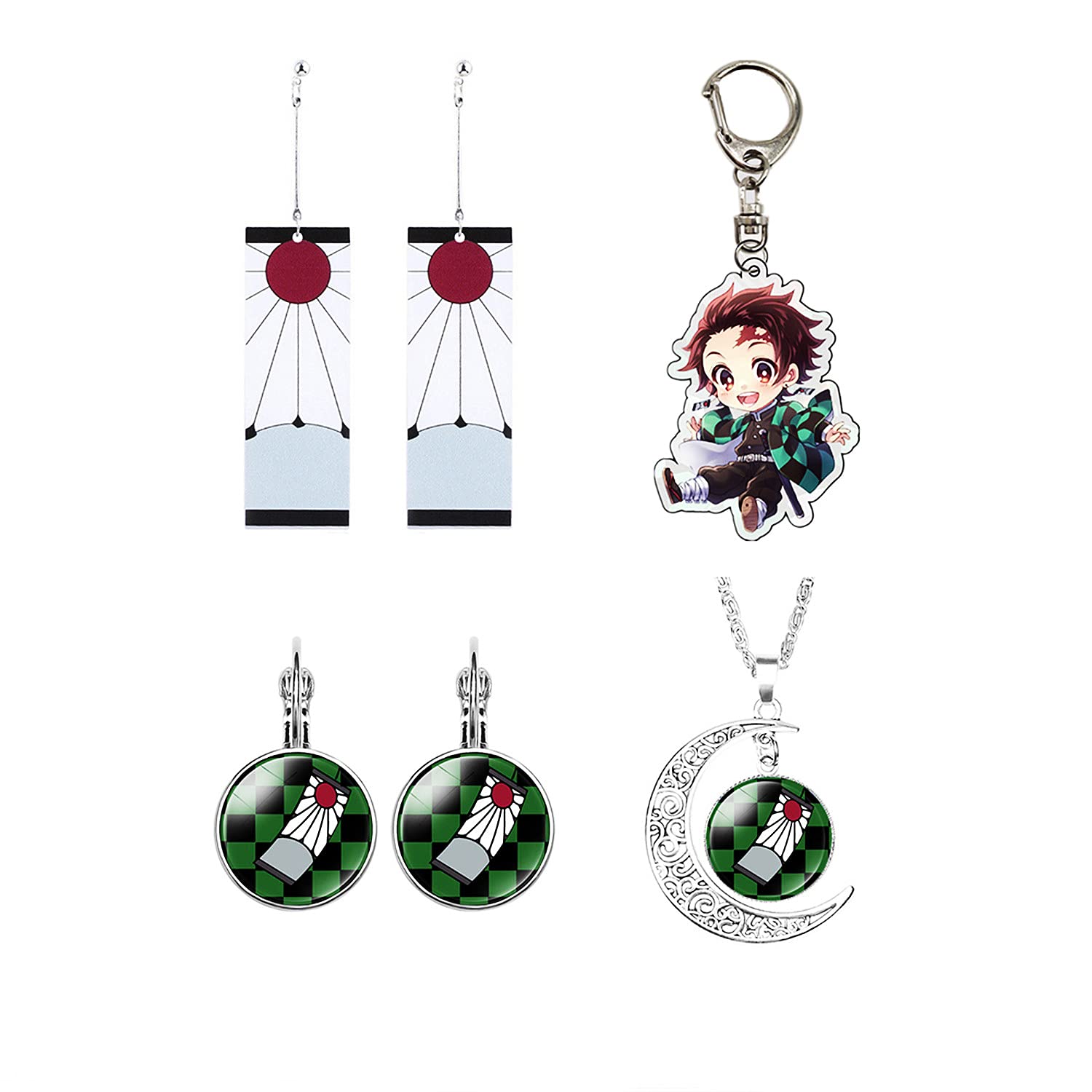 Tanjiro earrings aliexpress Clearance