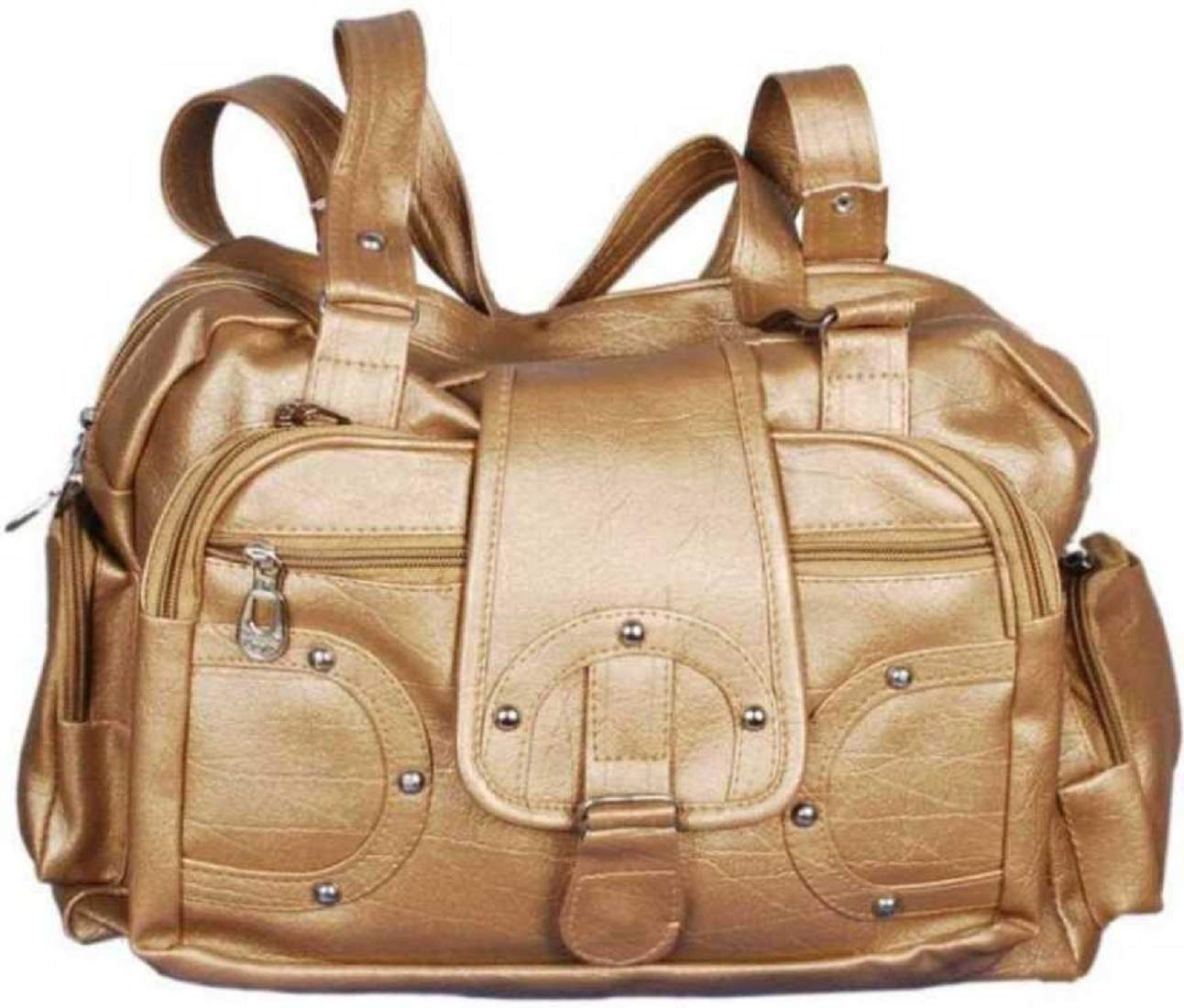 Bellina C Pocket Golden Shoulder handbag for women (B08FQZ3354) Amazon Price History, Amazon Price Tracker