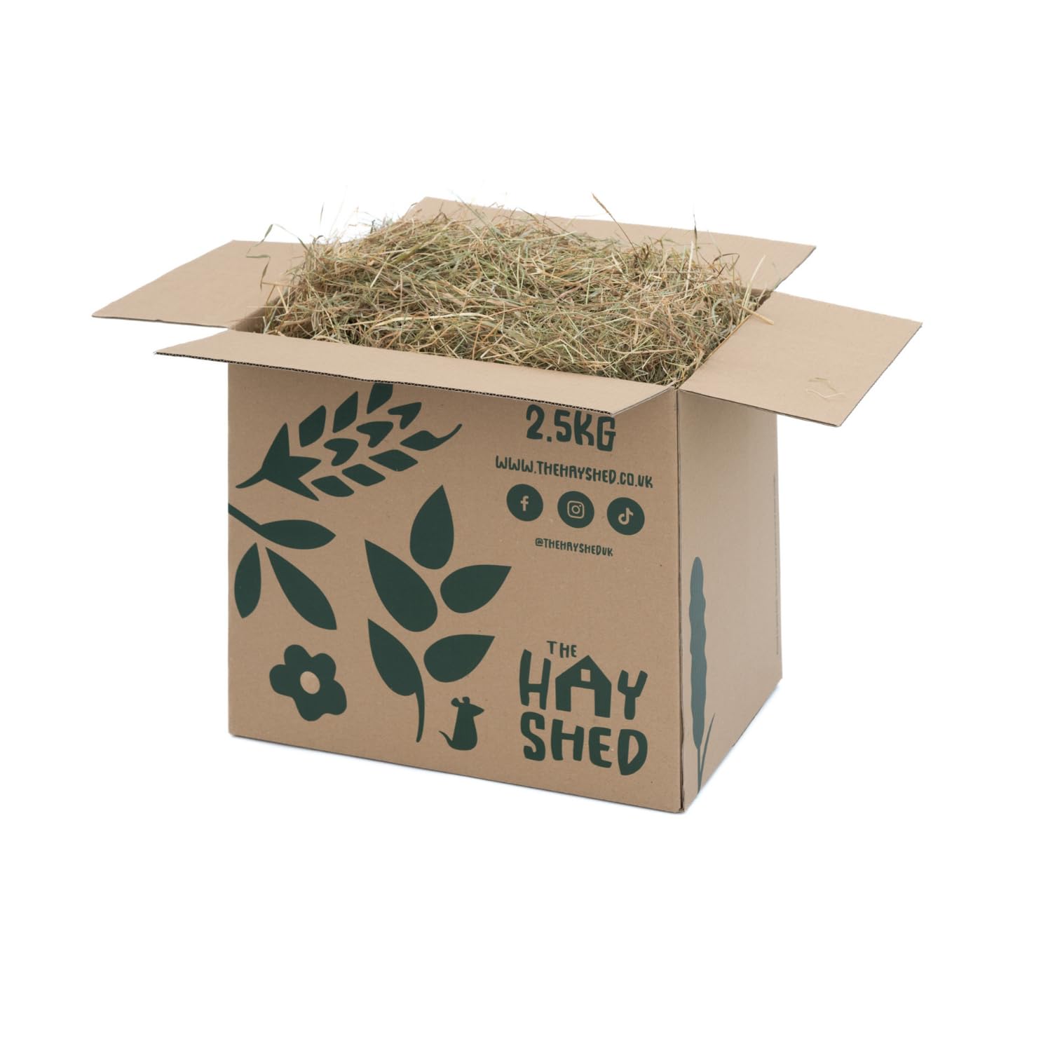 The Hay Shed Premium Meadow Hay - Long Stem Meadow Hay for Small Pets – Barn Dried, Dust Free, High Fibre, Natural Feeding grass for Rabbits, Guinea Pigs, Hamsters, Chinchillas – 5kg
