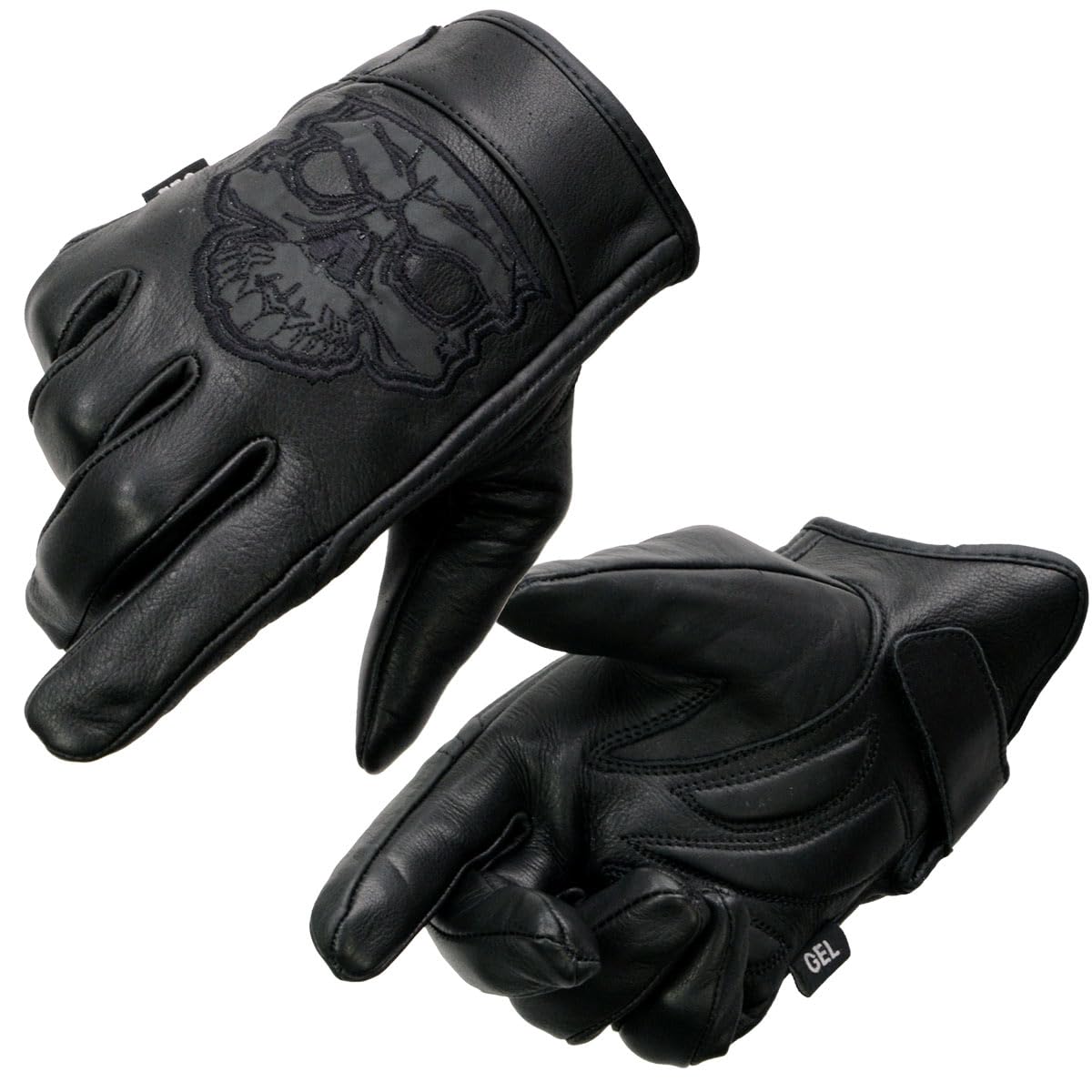 Milwaukee Leather MG7571 Men's Black 'Col-Tec' Leather 'Reflective