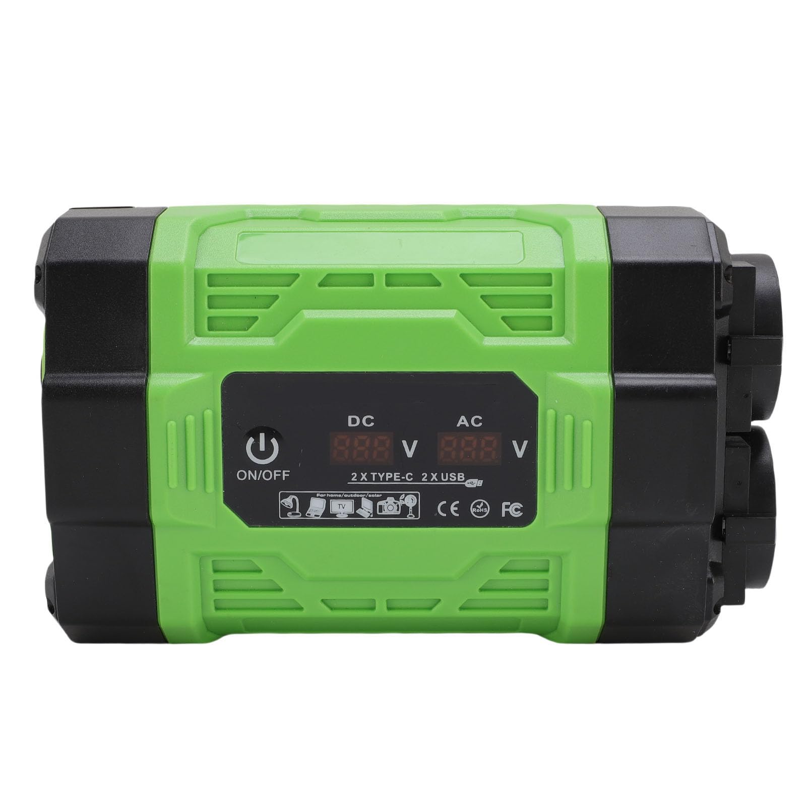 Eujgoov Inversor de Coche 300W, Convertidor de 12V a 220V, 2 Tomas AC con
