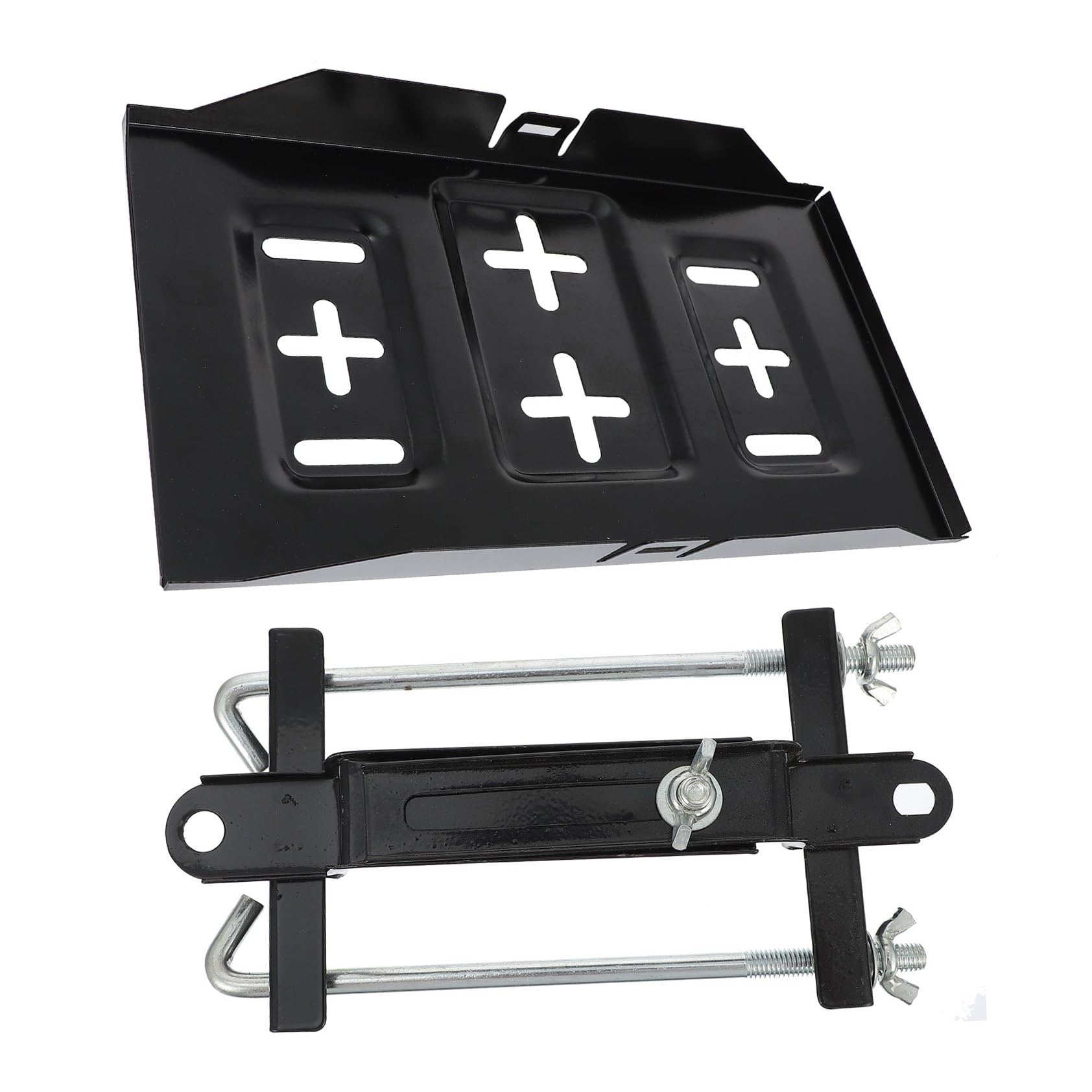 1 Set Support de Fixation en Fer Noir, Batterie de Voiture