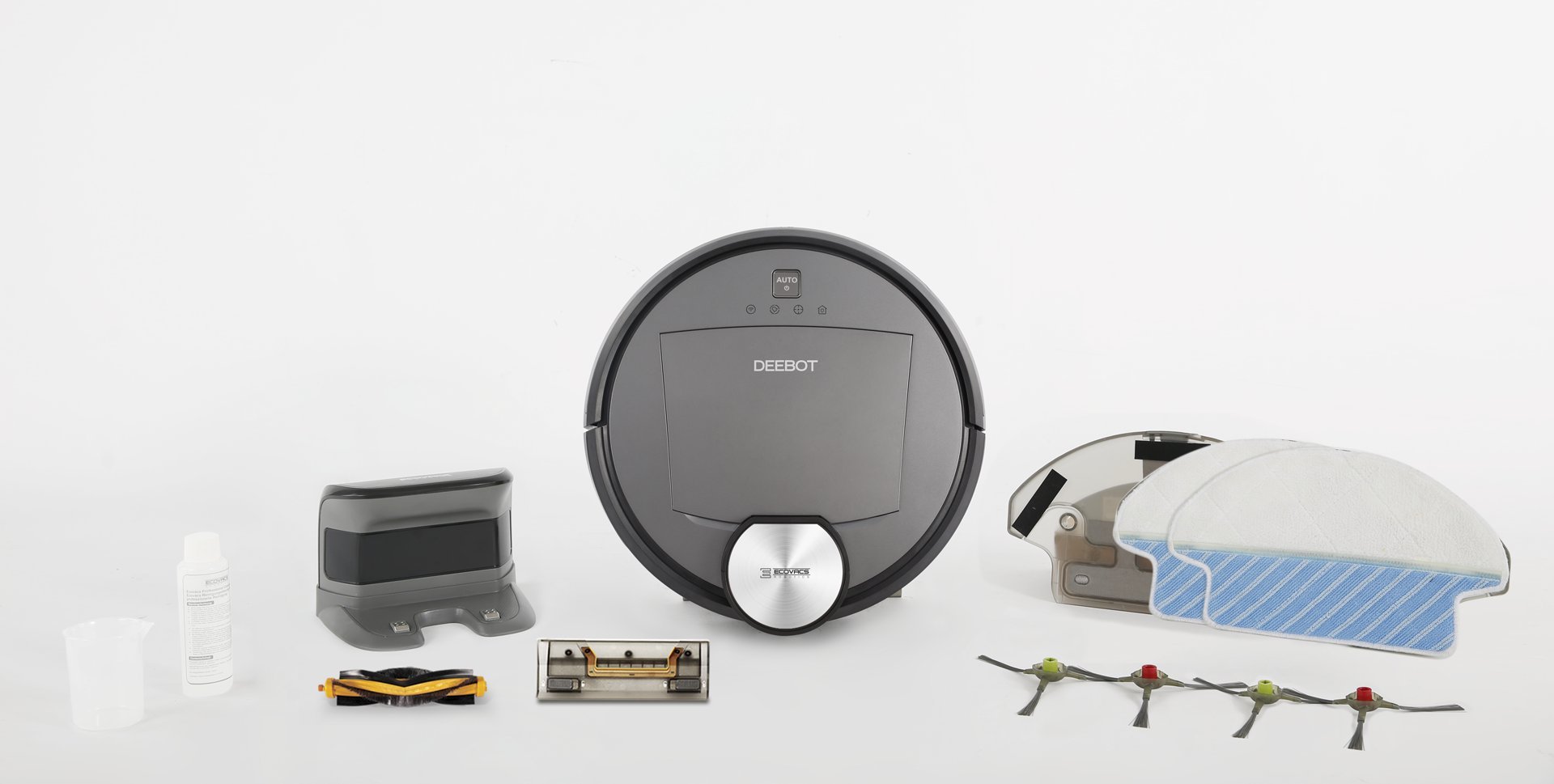 ECOVACS ROBOTICS DEEBOT R95MKII - Robot aspirador inteligente que realiza un mapeo virtual de su hogar. Control mediante Smartphone