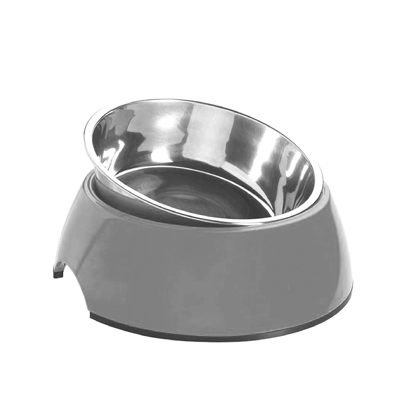 Goofy Tails Dog Bowl Melamine & Stainless Steel Dog Food Bowl with