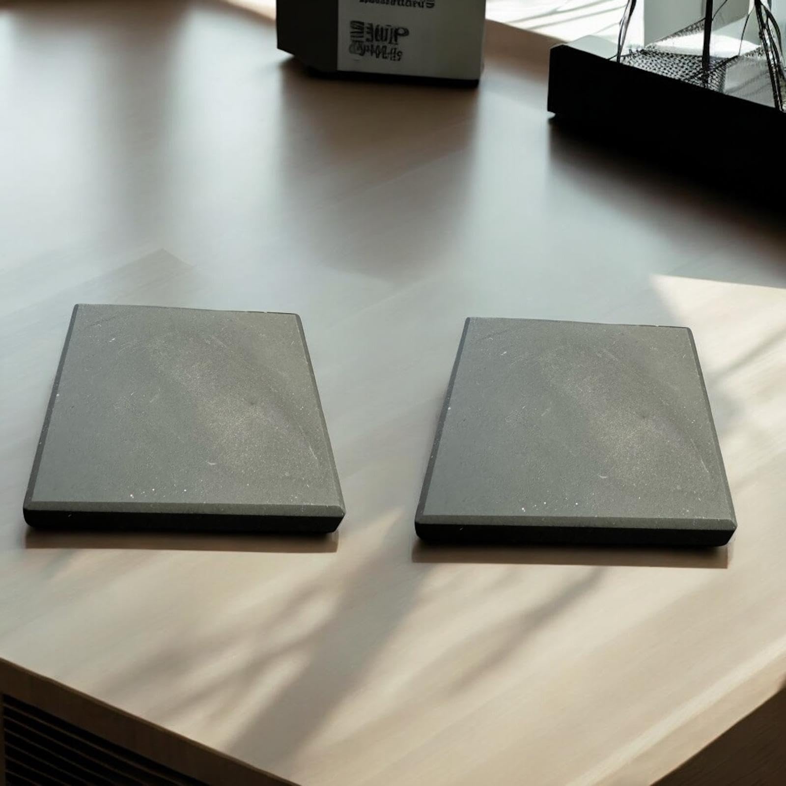 2 Black Scratch Stones Double Sided 2