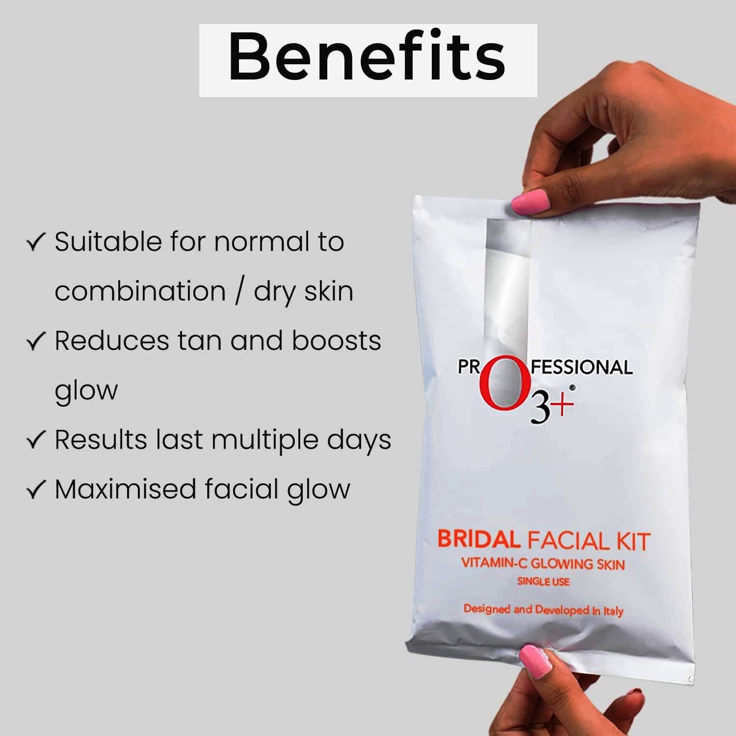 O3+ Bridal Facial Kit with Vitamin C, 453.59 g (Pack of 1) - Image 2