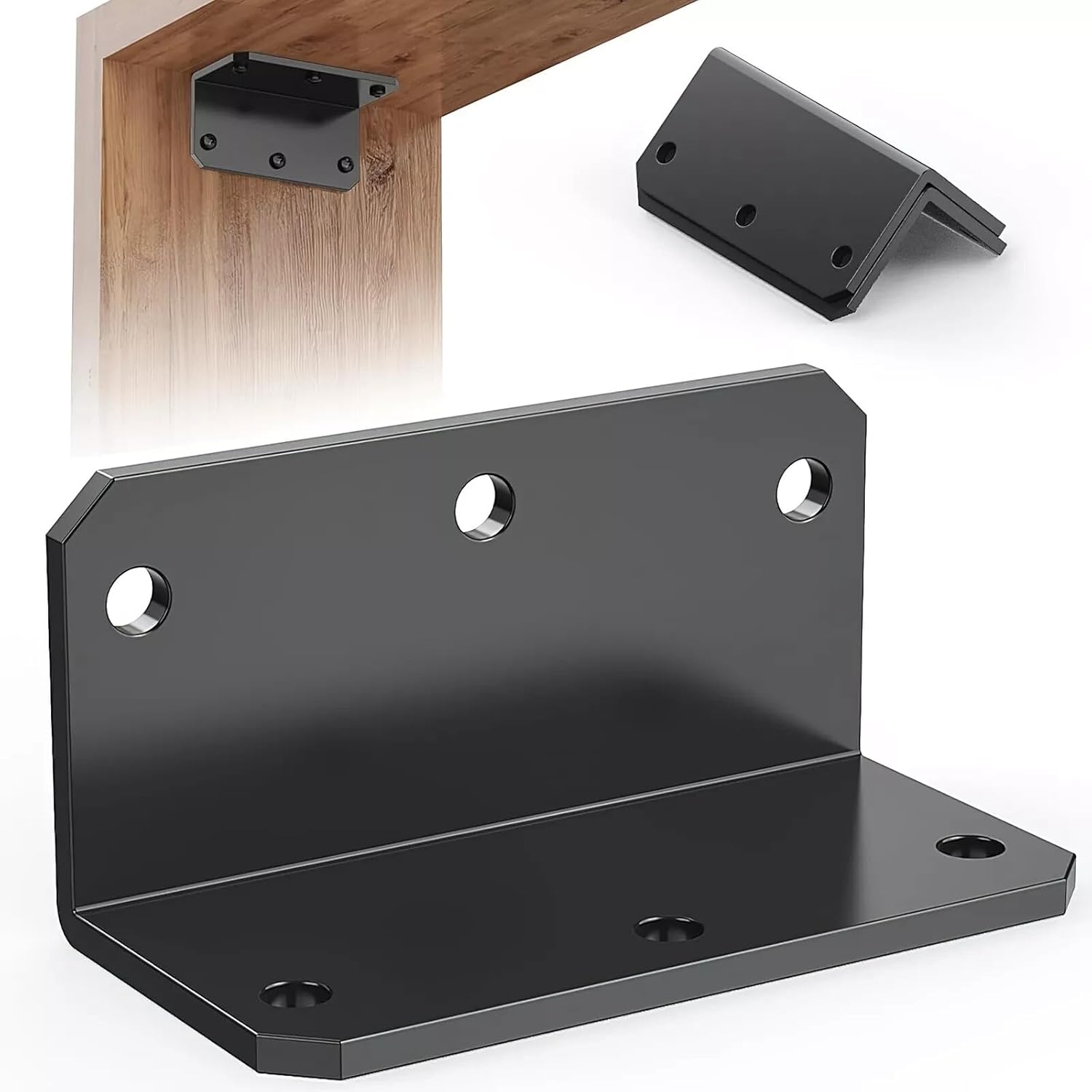 2 Pcs 2x4 Inch Galvanized Corner BrMLK 90 Degree Angle Iron MLK with Holes