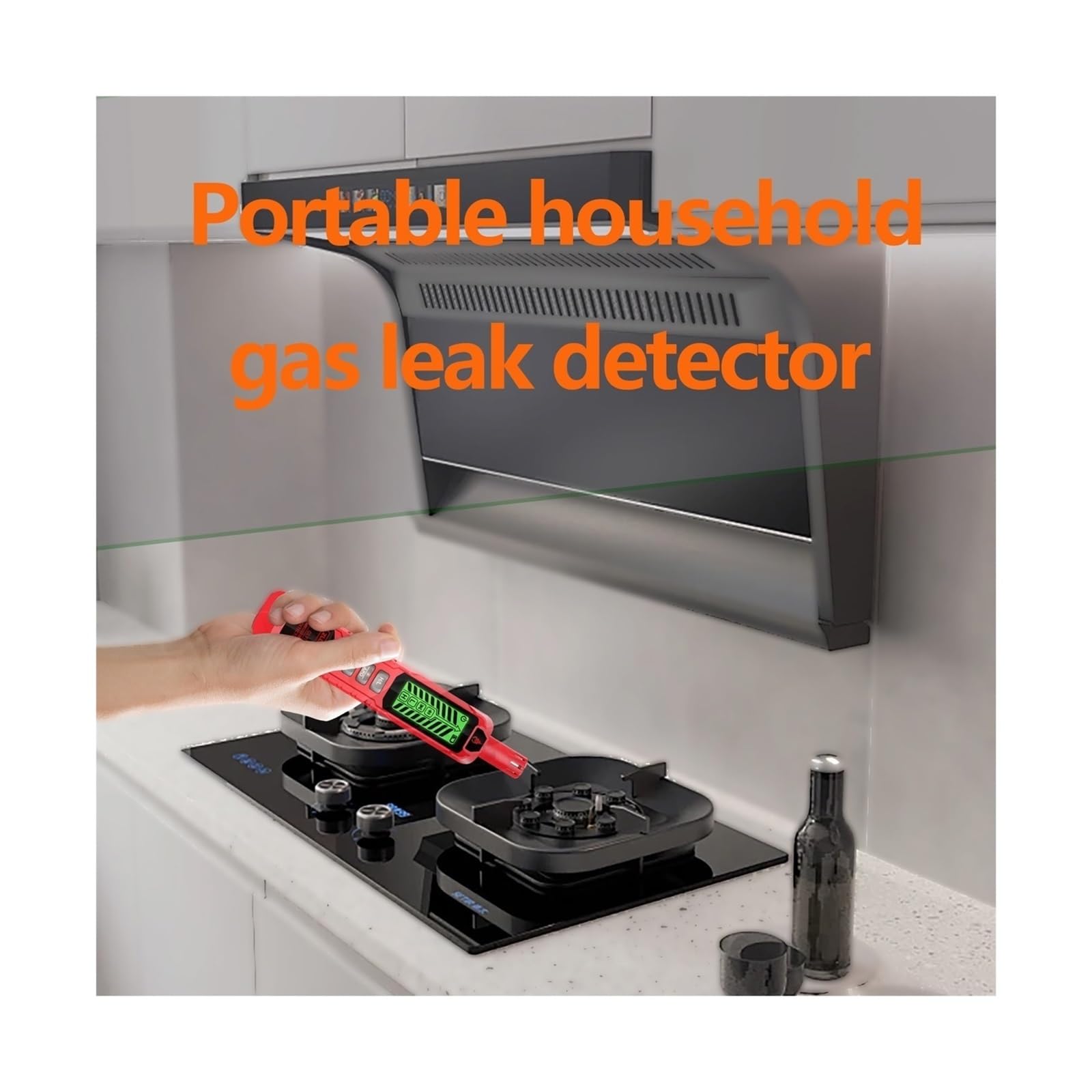 Rilevatore di gas, Rilevatore professionale di perdite gas, analizzatore CO2 naturale, alcol, GPL, metano con allarme visivo e acustico(ZL71A)