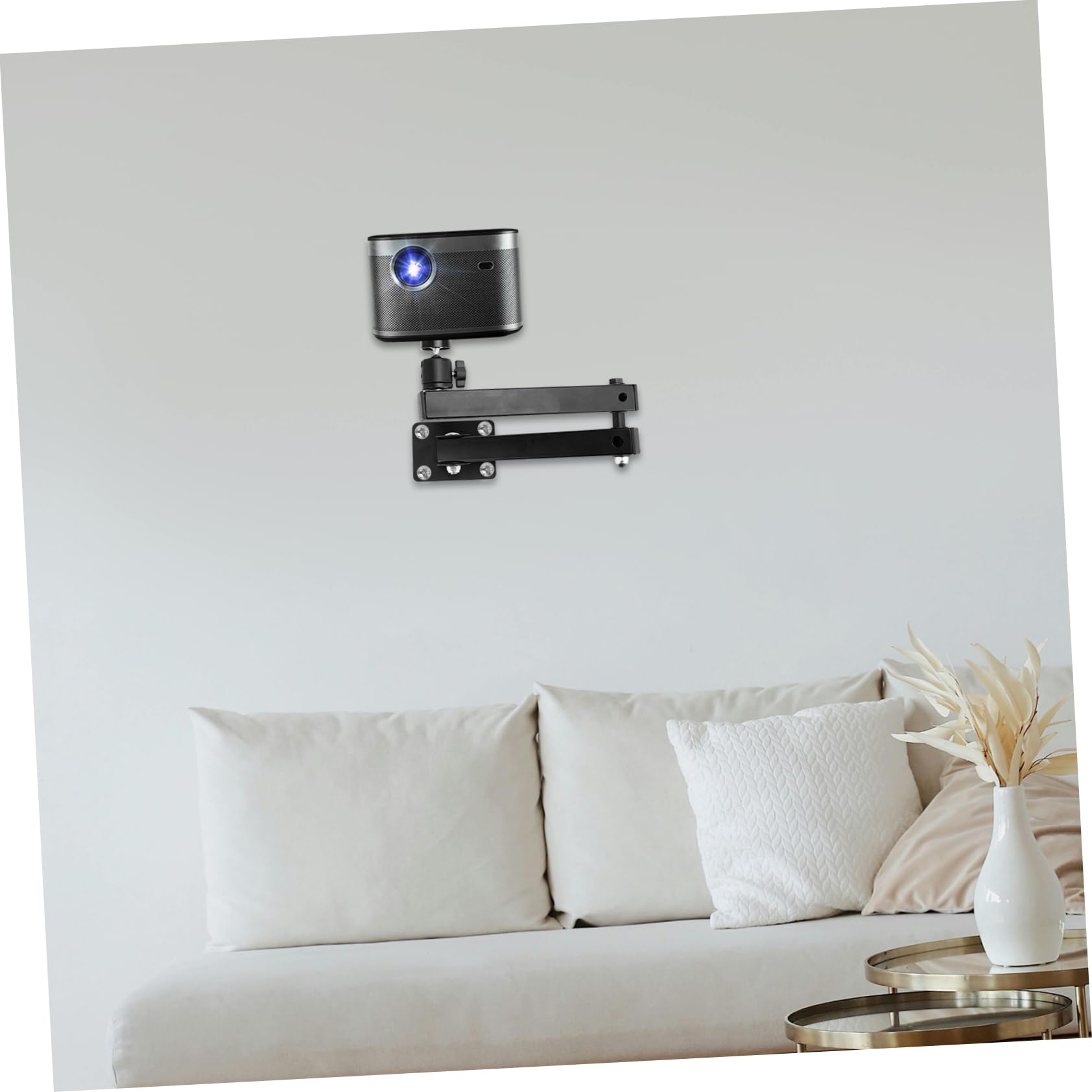 Hemobllo 3sets Supporto Muro Per Proiettore e Router Wifi Struttura e Salvaspazio Per Tv e Media Console Supporto Durevole e Sicuro Per Telecamere e Accessori Home Theater