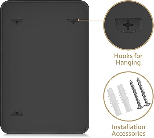 Miniatura 7 de HARRITPURE Espejo de baño redondeado de 20 x 28 pulgadas, espejo de pared rectangular con marco de aleación de aluminio, espejo colgante