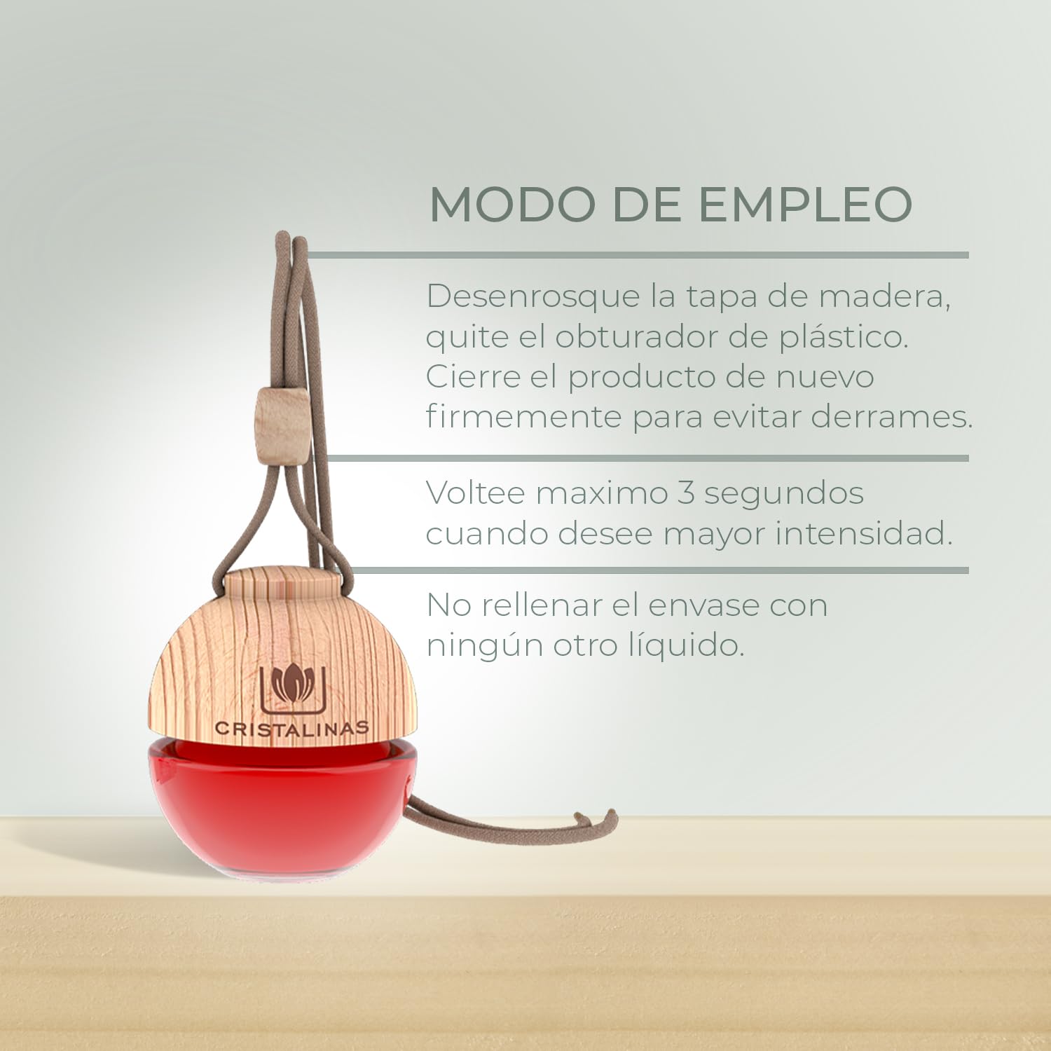 CRISTALINAS | Pack 12 Ambientador Esfera para Coche| 100% Puro | Absorbe Olores | Pack Ahorro | Larga Duración 8 Semanas | 6 ml | 0% Alcohol (PACK 12, Cerezo)