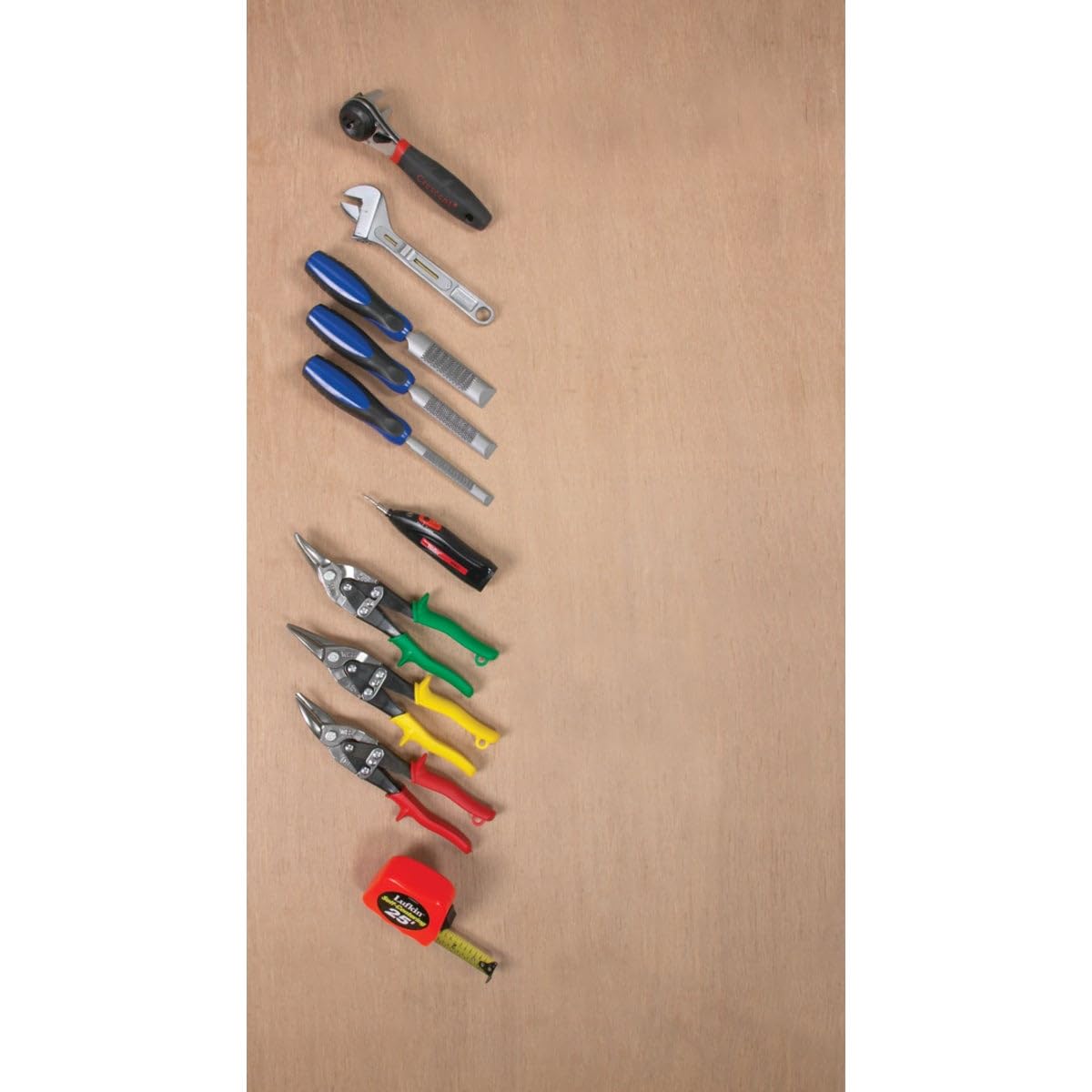 Wiss M1R 248mm/ 9-3/4-Inch MetalMaster Compound Action Aviation Snips, Cuts Straight to Left-Red