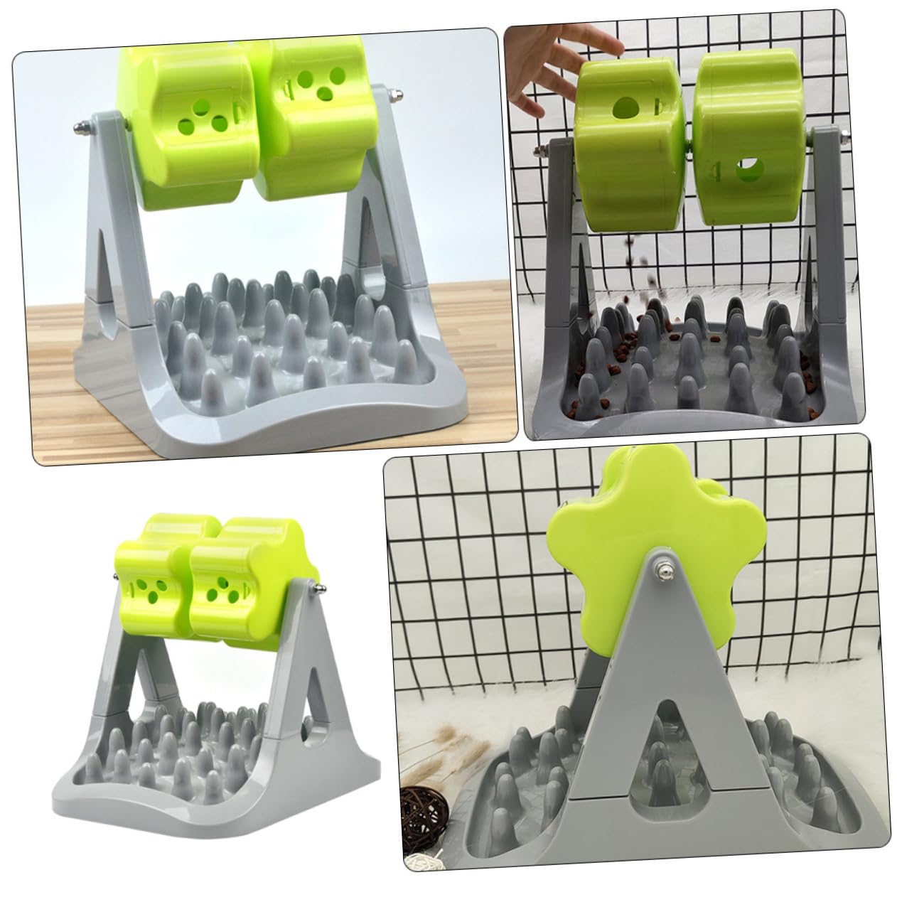 minkissy Juguete con Fugas de Rodillos comedero Lento para Perros Juguetes dogman Juguetes para Perros pequeños Plato de Comida para Perros comedero para Perros automático dispensador